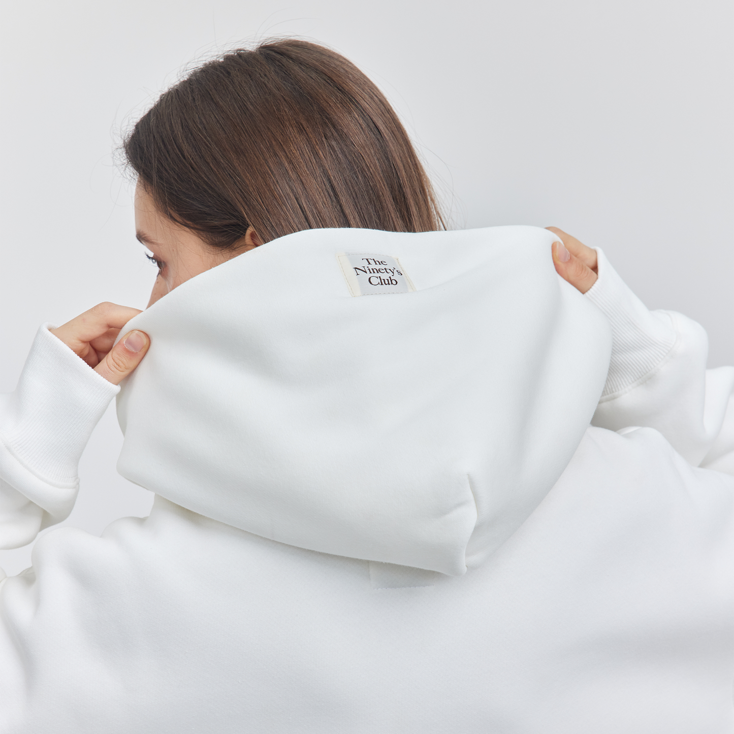 FAYE BOX HOODIE / WHITE