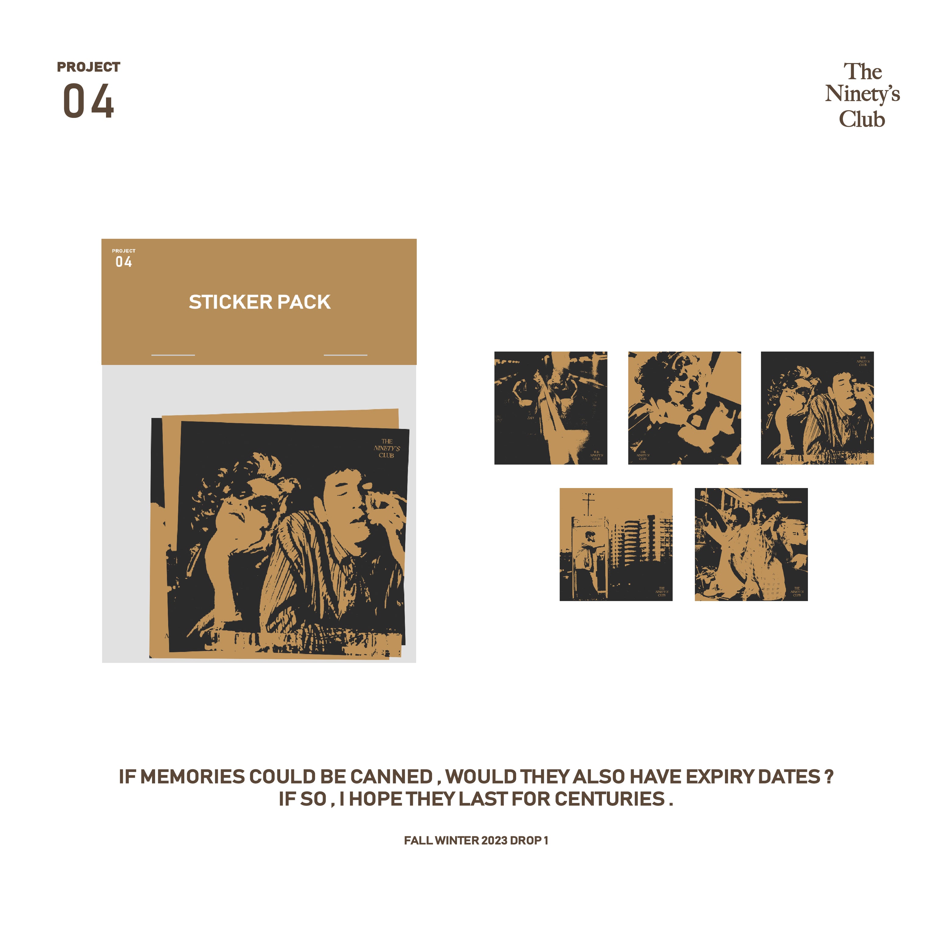 PJ04 - CE / STICKER PACK – THE NINETYS CLUB