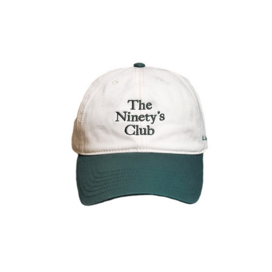 TWO TONE CLUB CAP / GREEN & WHITE