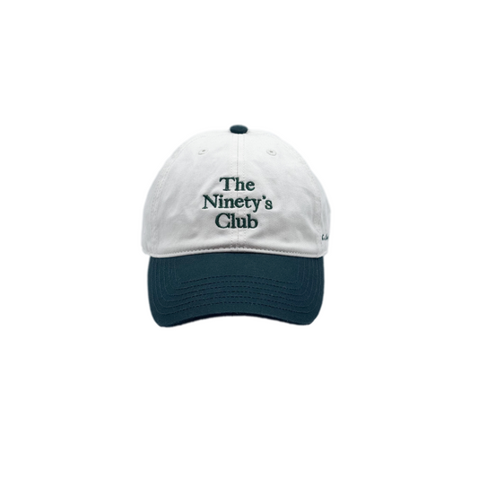 TWO TONE CLUB CAP / GREEN & WHITE