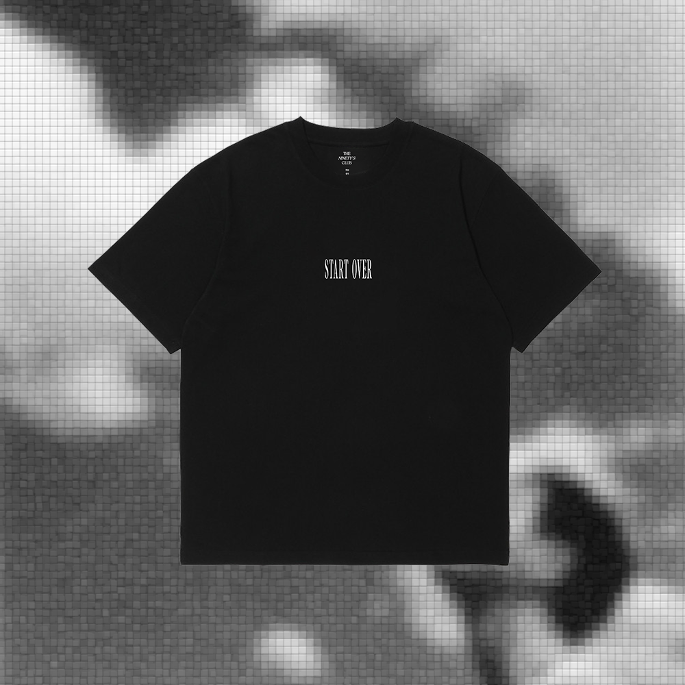 LET'S START OVER TEE / BLACK