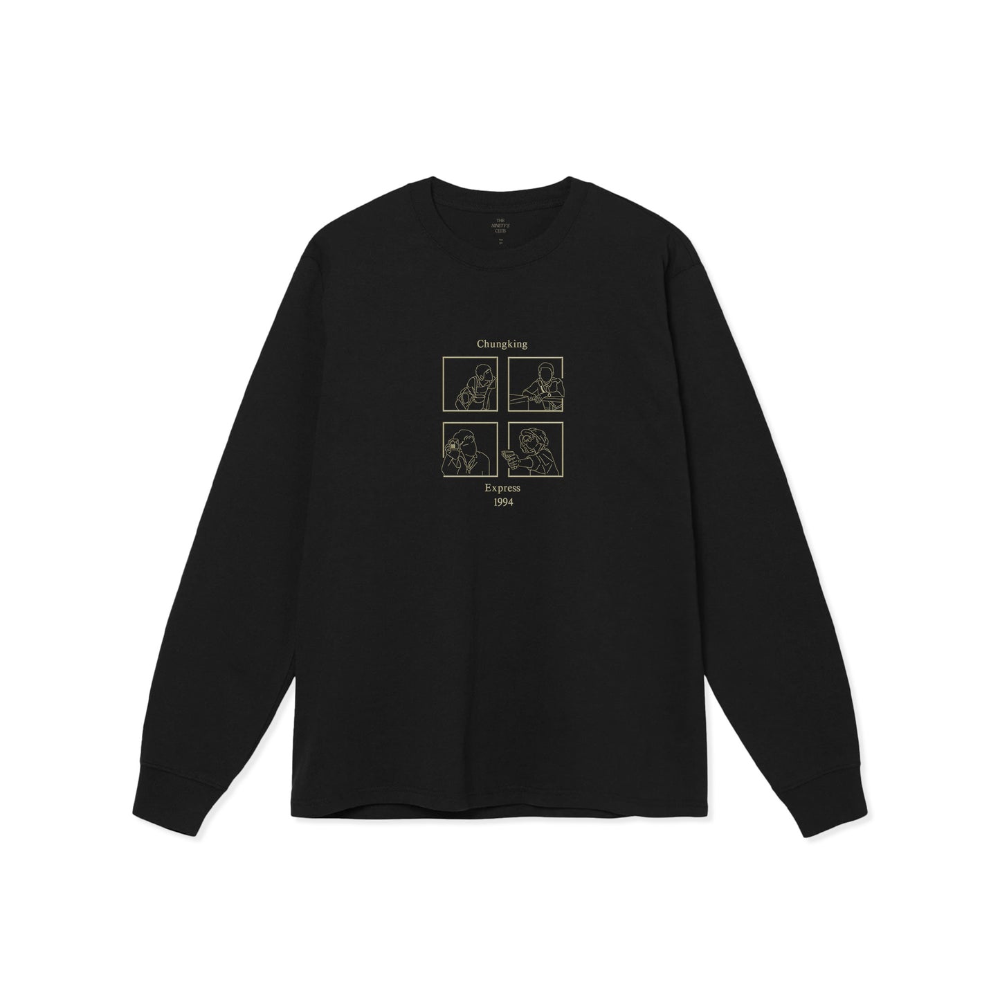 10000 YEARS EMBROIDERY L/S TEE / BLACK